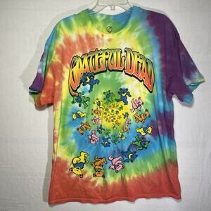 Grateful Dead 2015 Bears XL Tie Dye Vintage Band Concert Tour T-Shirt